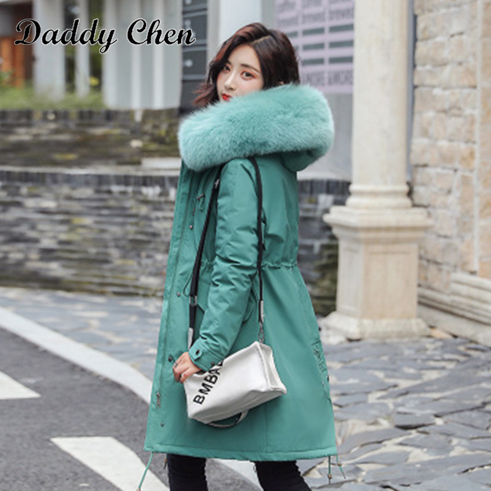 

2019 New Women Long Coat Autumn Winter Warm Velvet Thicken Faux Fur Coats Parka Female Solid Big Pocket Jacket Windbreaker, Beige