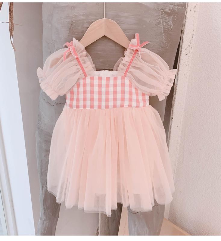 

Mihkalev Baby Girl Summer Tull Princess Dress 2020 Kids Mesh Dresses For Girls Birthday Party Ball Gown Children Lolita Dress, Blue