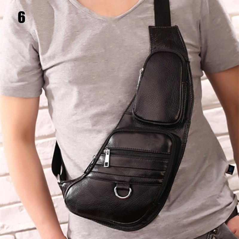 

Men Fashional Shoulder Chest Bag Large Capacity Waist Packs Zipper Casual For Outdoor Mobile Phone Keys Money Travel, Sky blue
