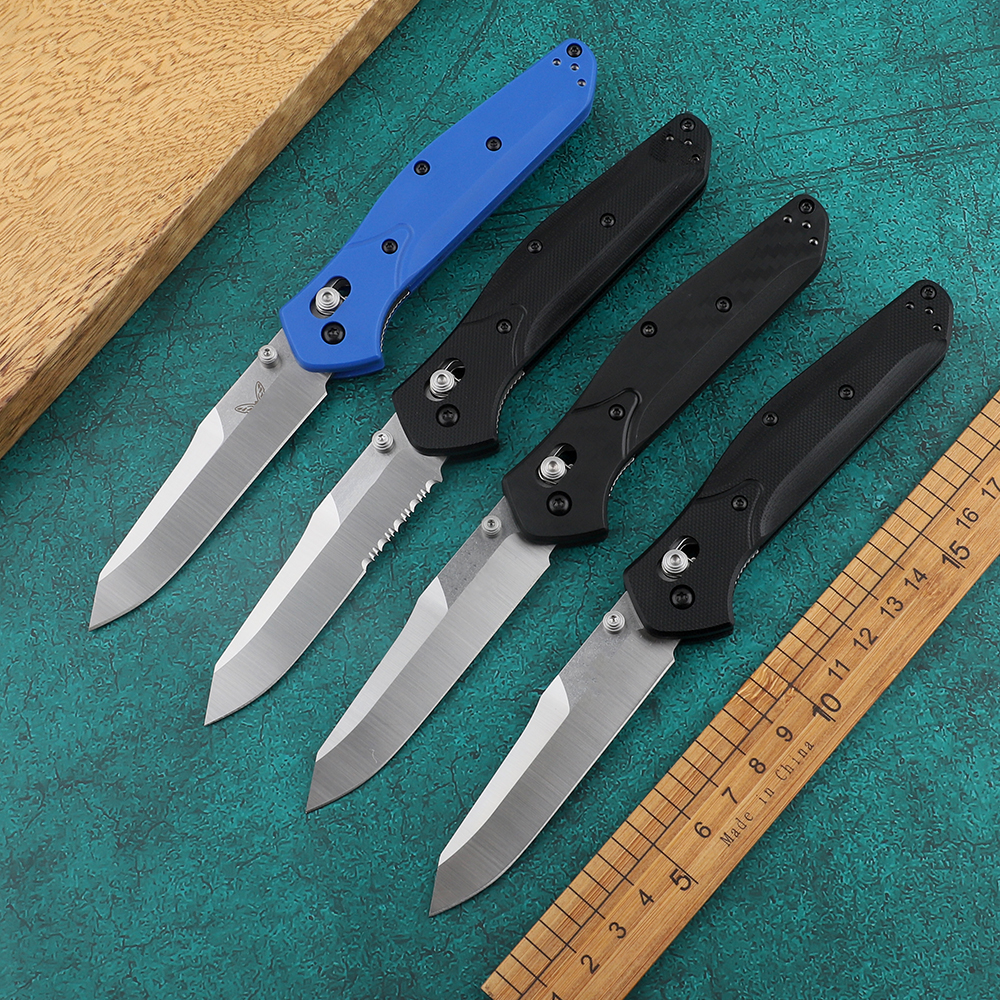 

Pocket 940 folding knife D2 blade G10 handle outdoor camping survival hunting rescue tactical fruit EDC tool kitchen knife