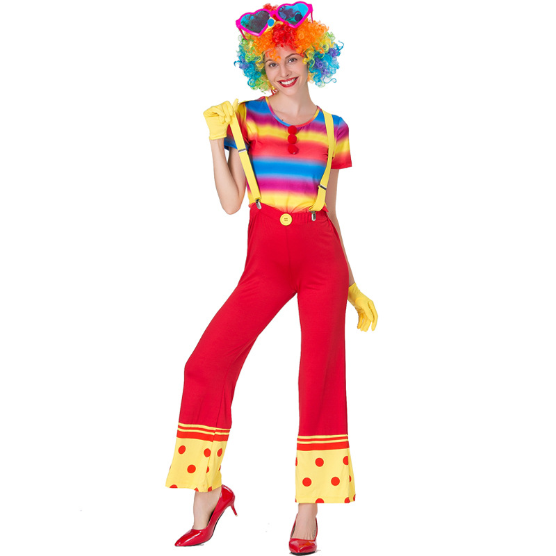 Feste di compleanno Spaventoso che il Male Costume Unisex Compleanno Clown Costume Circo