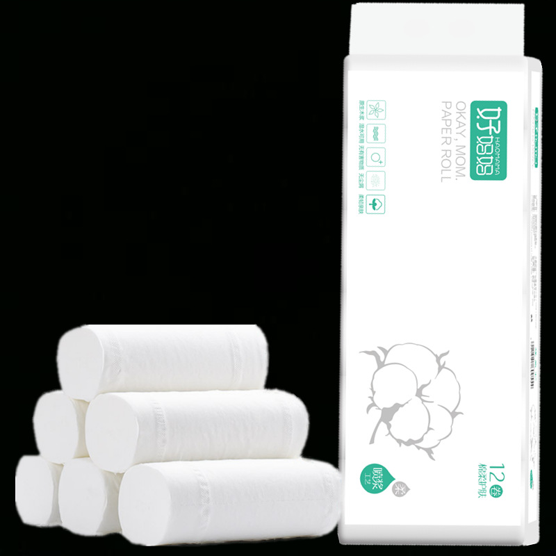 

Toilet Paper white Toilet Paper Roll Roll 4-Ply Home Kitchen 10 Rolls
