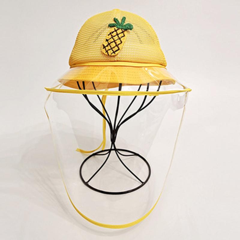

Cute Baby Boy Girl Fisherman's hat Sun hats New Arrival Dust Proof Cover Hats Anti-spitting Protective Children's Hat, White