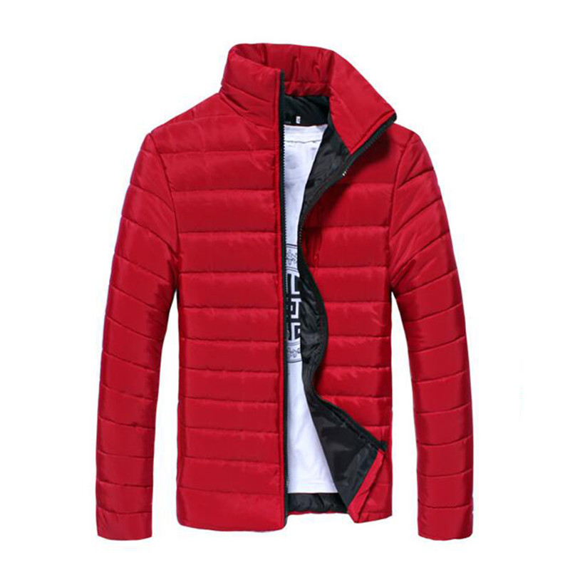 2018 nouvelles vestes hommes hiver veste décontractée coupe-vent solide Slim Fit décontracté mode pardessus à manches longues livraison gratuite