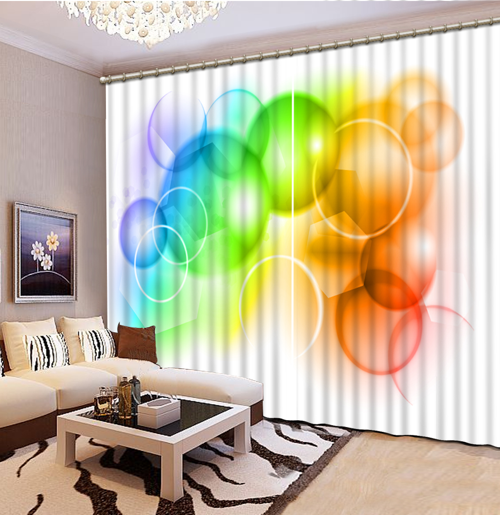 

Custom 3D Blackout Curtains Stereo color ball Curtains For Bedroom Living Room Photo Curtain Stylish Modern Decoration, As the photo