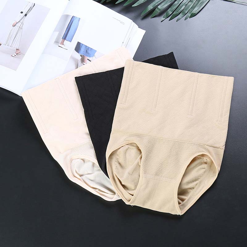 

Women High Waist Body Shaper steel bones slimming panties Trainer Pants Shapewear Slim Sexy Undies Underpants, Light skin