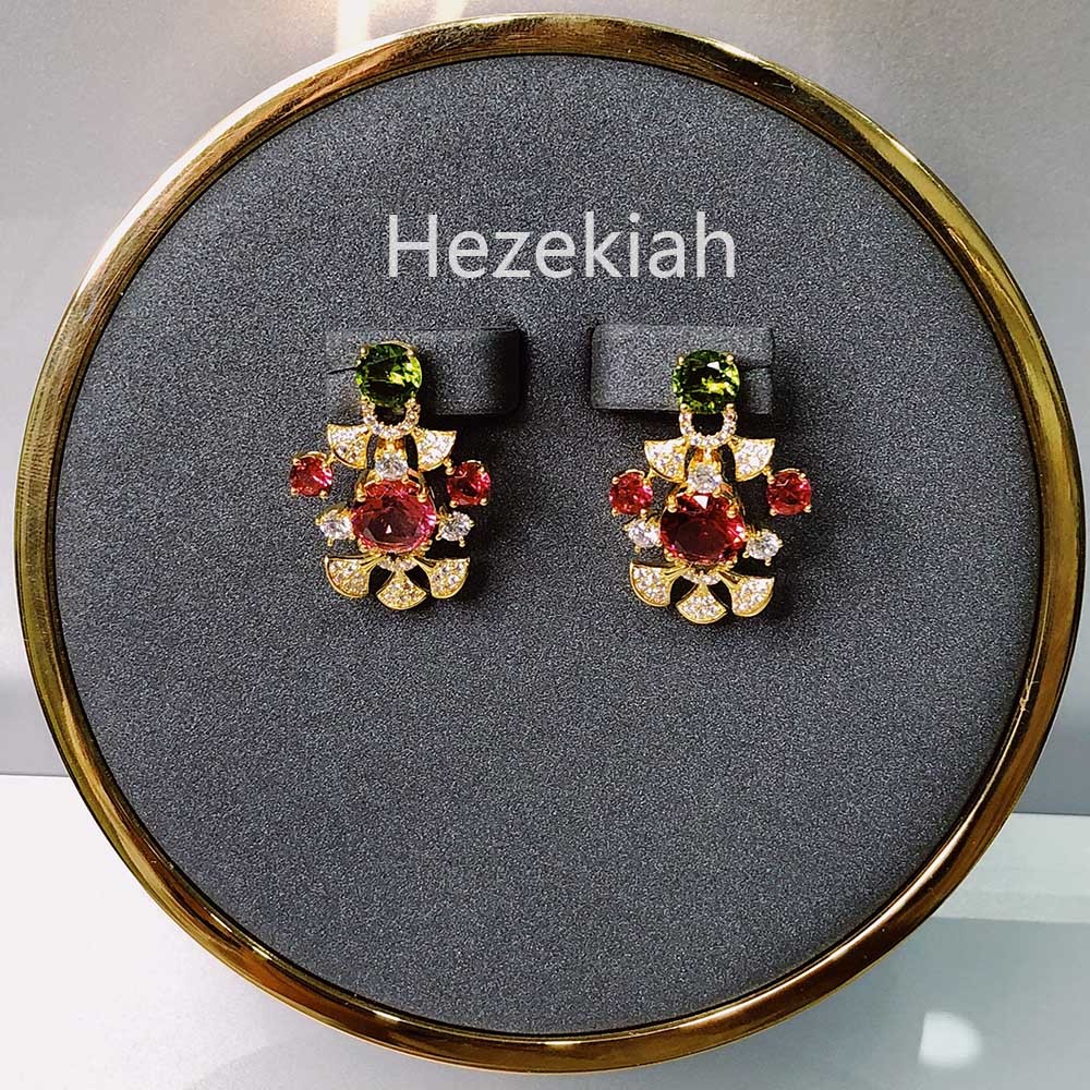 

Hezekiah S925 Sterling silver Flower earrings high quality Aristocratic temperament ladies earrings Prom party earrings Superior quality