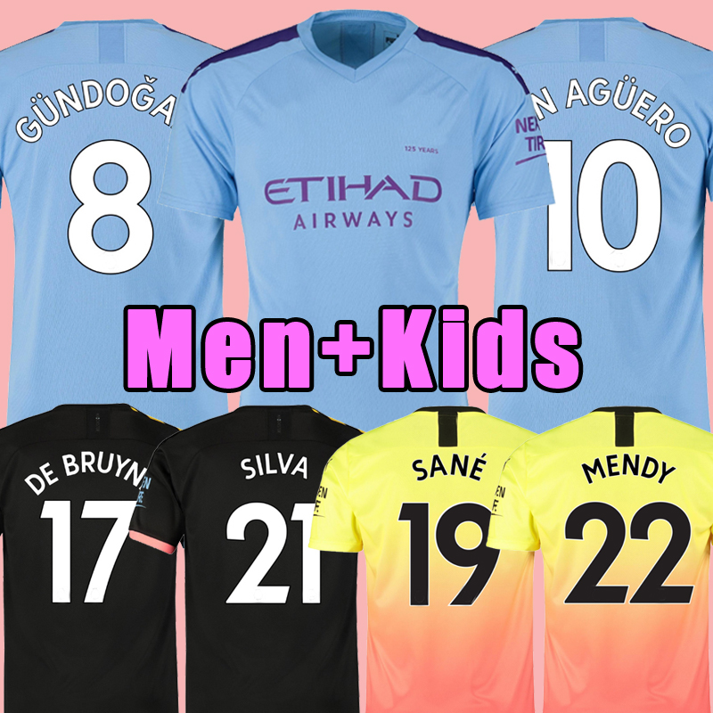Manchester City Maglia Kun Aguero 2019-20 Adulto o Bambino