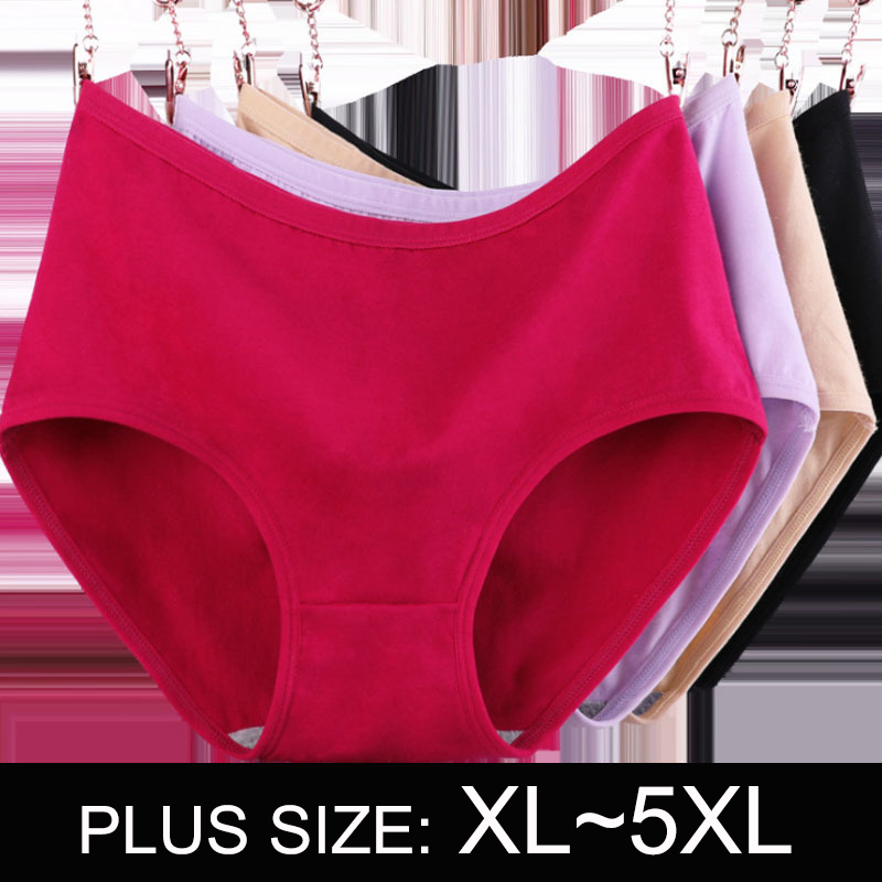 

2pcs/set Mid-Waist Panties Seamless Cotton Briefs For Women Plus Size Lingerie Soft Cotton Crotch Underwear Female Intimates, Shrimp pink beanpink