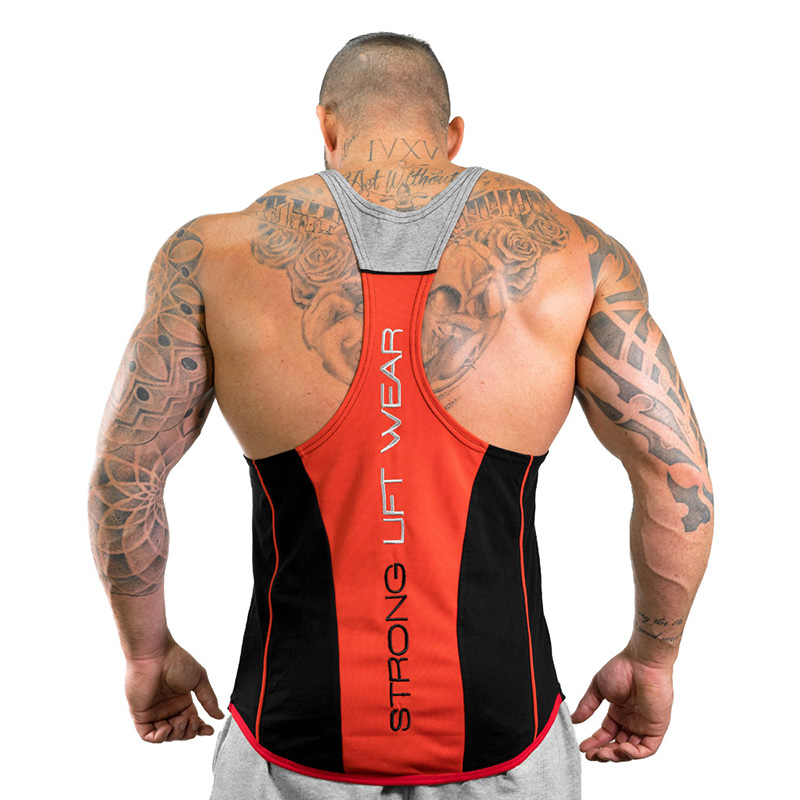 

Men Bodybuilding Tank top Gyms Fitness sleeveless shirt 2019 New Male Cotton Workout Crossfit Brand Clothing Casual Singlet Vest, Vest 03