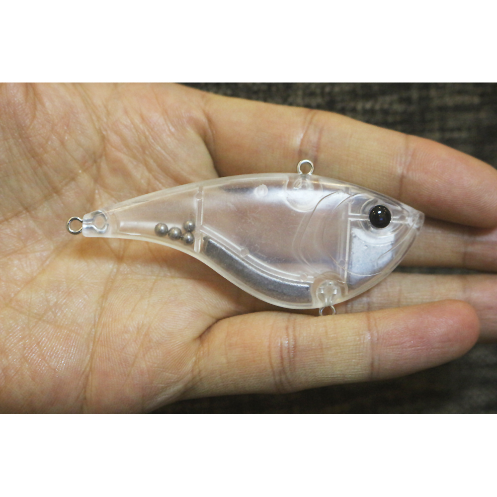 

GYFISHING 15 Pcs Unpainted Quality New Fishing Sinking Lipless VIB Traps Hard Lure Body
