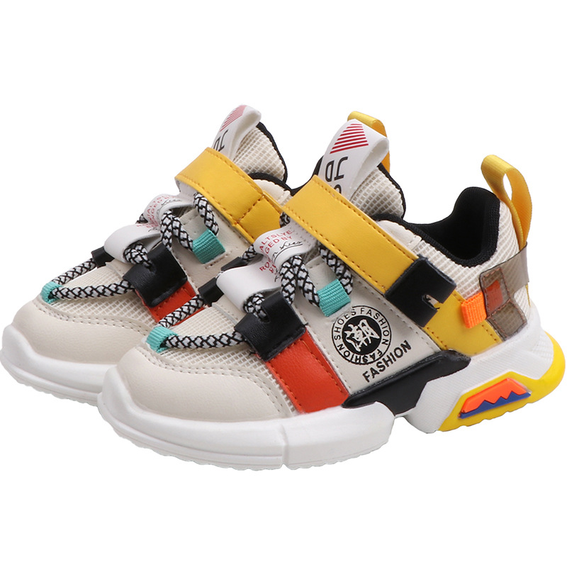 

Kids Sneakers Boys Running Shoes Toddler Baby Girls Casual Sport Shoes Fashion Trend Children Breathable Mesh Infant Flats, Ty818 beige