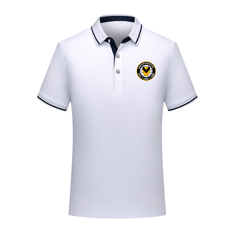 

2020 newport county Soccer Polo Shirt Football Short Sleeve polos Fashion Sports training Polos Football Soccer T-Shirt Jersey Men's Polos, White;black