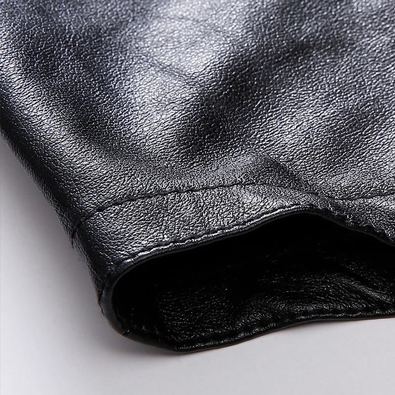 

New Slim Fit Motorcycle Biker Leather Coats Male Black Fashion Pockets PU Shirts Tops Autumn Casual Men Clothes