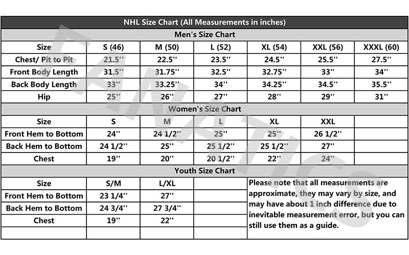 Ccm Youth Apparel Size Chart