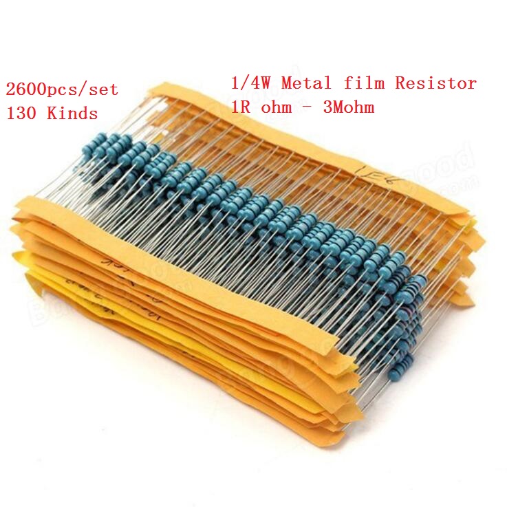 200Pcs 1//4W Watt 470 Ohm 470Ohm Metal Film Resistor 0.25W 470R 1/% vx