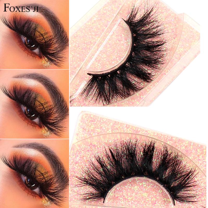 

FOXESJI Mink Eyelashes Lashes 3D Mink Fluffy Wispy Thick Crisscross Dramatic False Eyelashes Lashes Multilevel Eyelash Lash