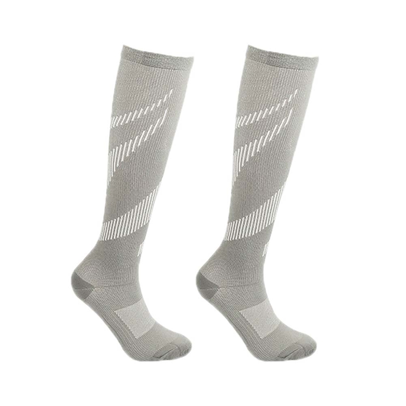 

Unisex Socks Compression Stockings Pressure Varicose Vein Stocking knee High Leg Support Stretch Pressure Circulation, Orange
