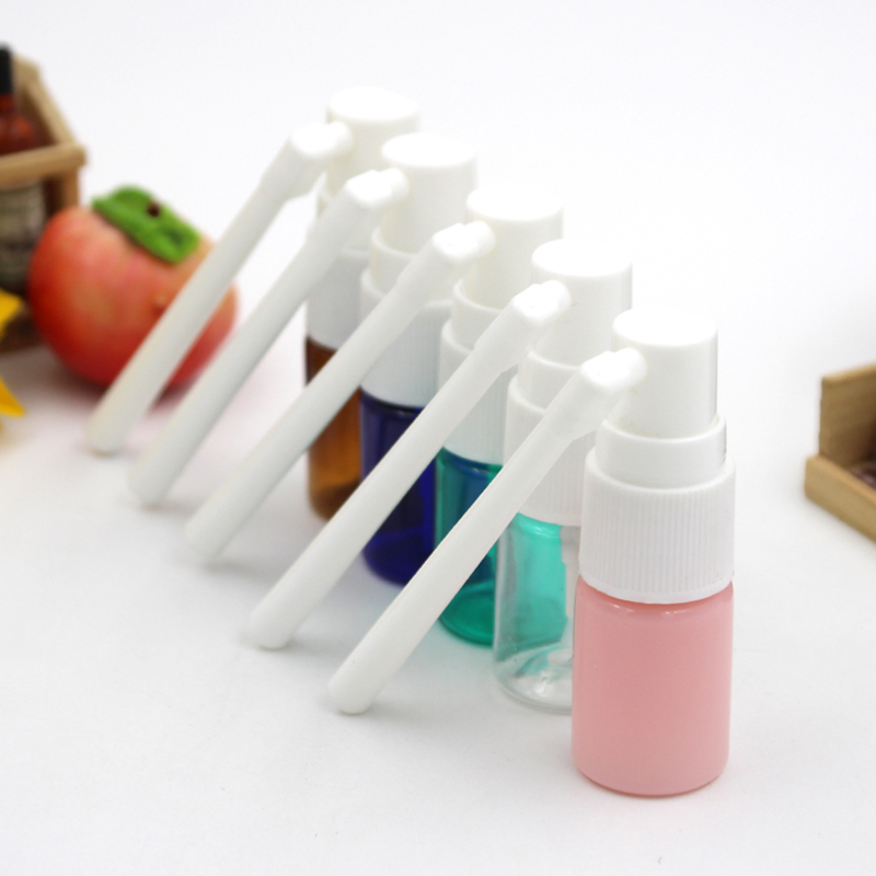 

30pcs 5ml Rotary Trunk Spray Bottles PET Plastic Oral Bottle with long Sprayer Head Rotation Fine Mist Sample Packing