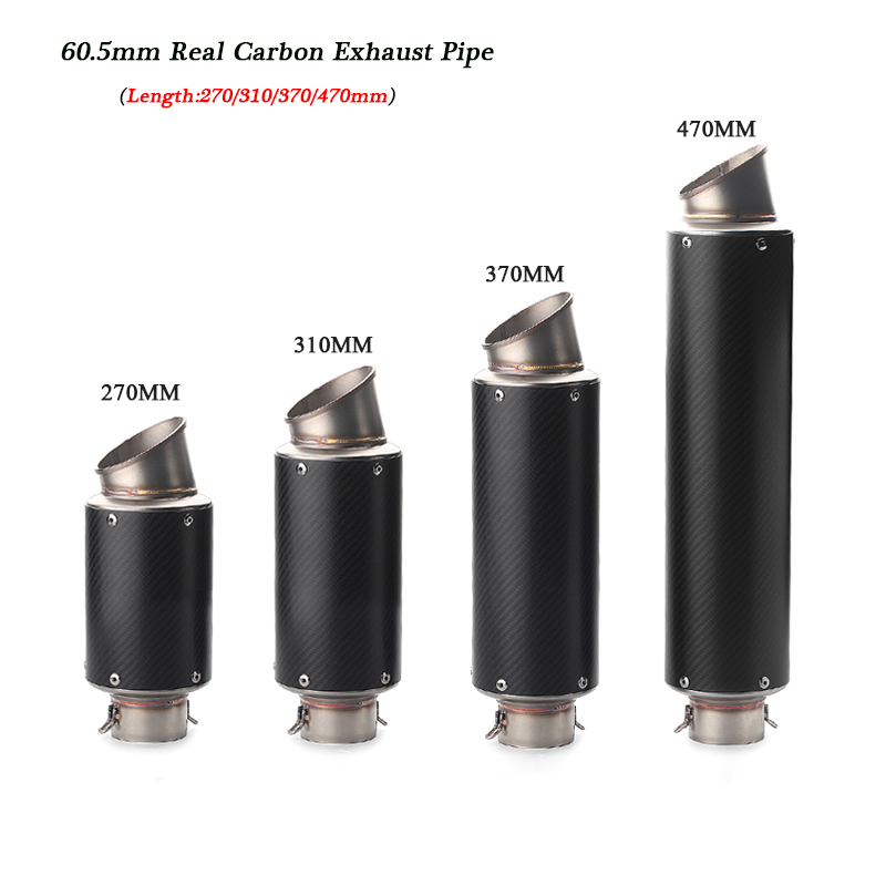 

Universal Carbon Fiber Exhaust Muffler Pipe Silp on 60.5mm Motorcycle System Preis: US $50.88 / piece