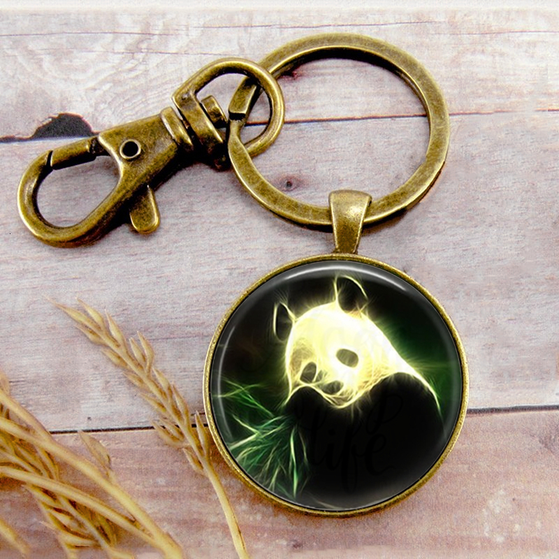 

Cute Panda Bear Key Ring Key Chain Buckle Pendant Birthday Festival Anniversary Gift Jewelry Accessories