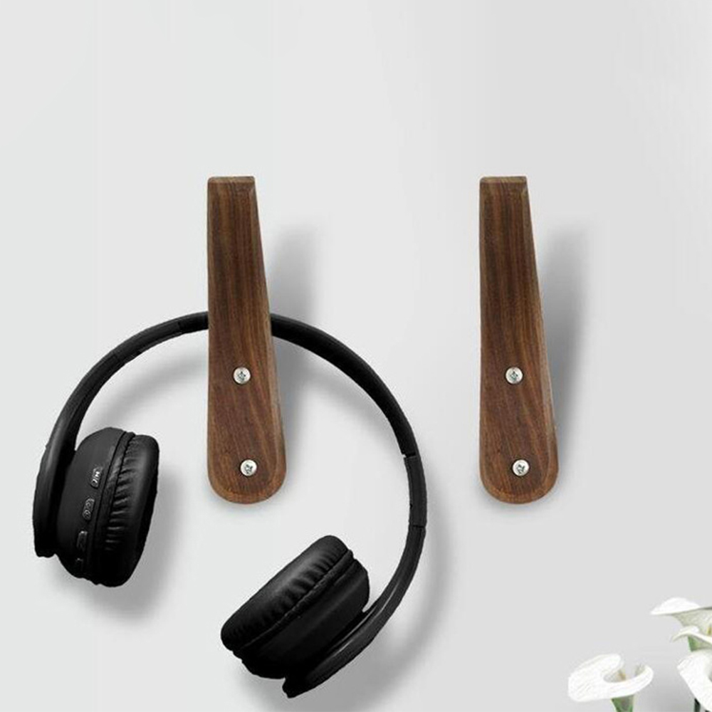

3pcs Natural Wood Clothes Hanger Wall Mounted Coat Hook Decorative Key Holder Hat Scarf Handbag Storage Hanger Bathroom Rack