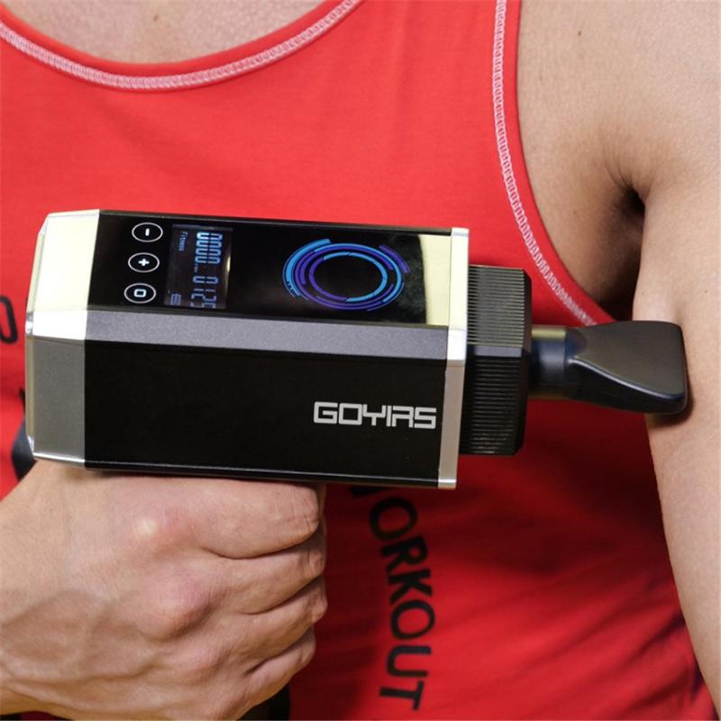 

High Quality Massage Relaxation Muscle Massage Gun Deep Tissue Percussion Portable Handheld Electric Massager Quiet Free Bag