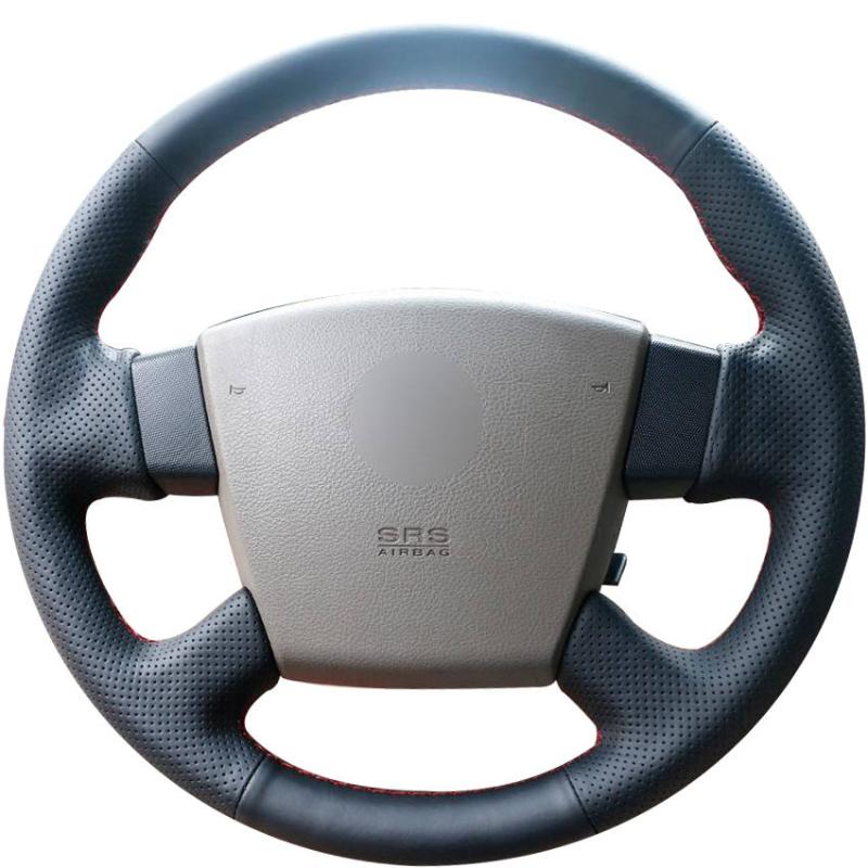 

Black Genuine Leather Car Steering Wheel Cover for Teana 2003-2008 Old Teana Samsung SM5
