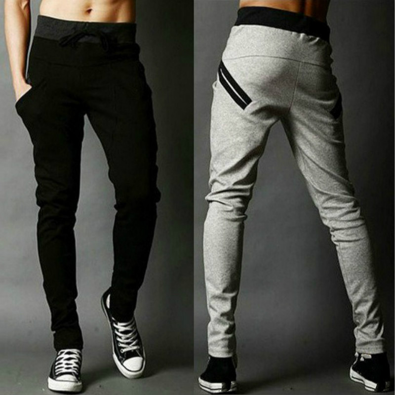 

Korean High Waist Hip Side Zipper Design Slim Fit Simple Pants Men Fashion Casual Wild Trouser Male Solid 2020 New Cotton, G01-black