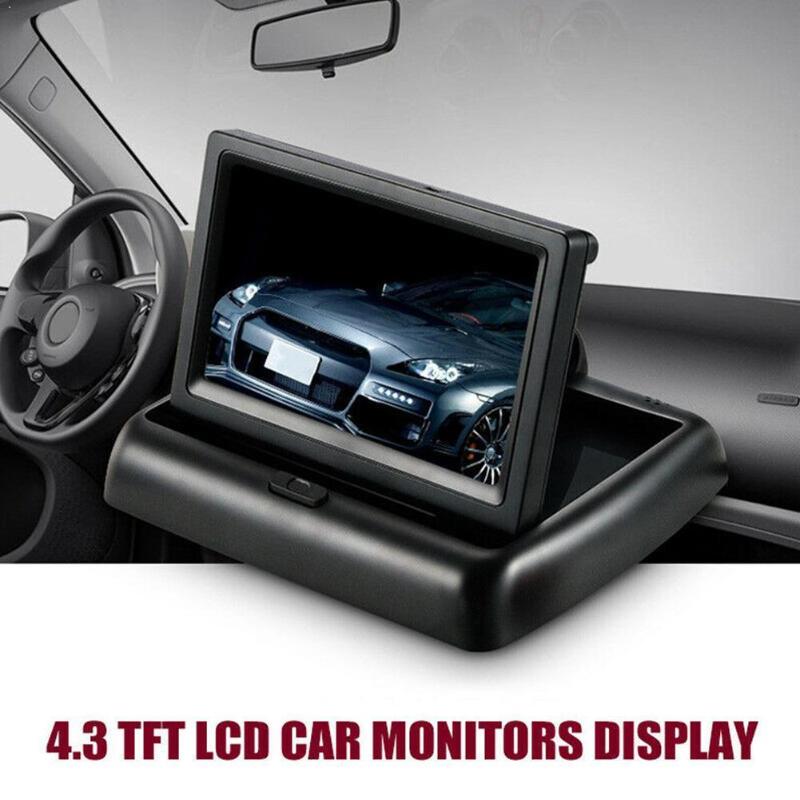 

4.3 inch Foldable Car Monitor TFT LCD Display Cameras Parking System Rearview Reverse Monitors For Car Camera V4W7