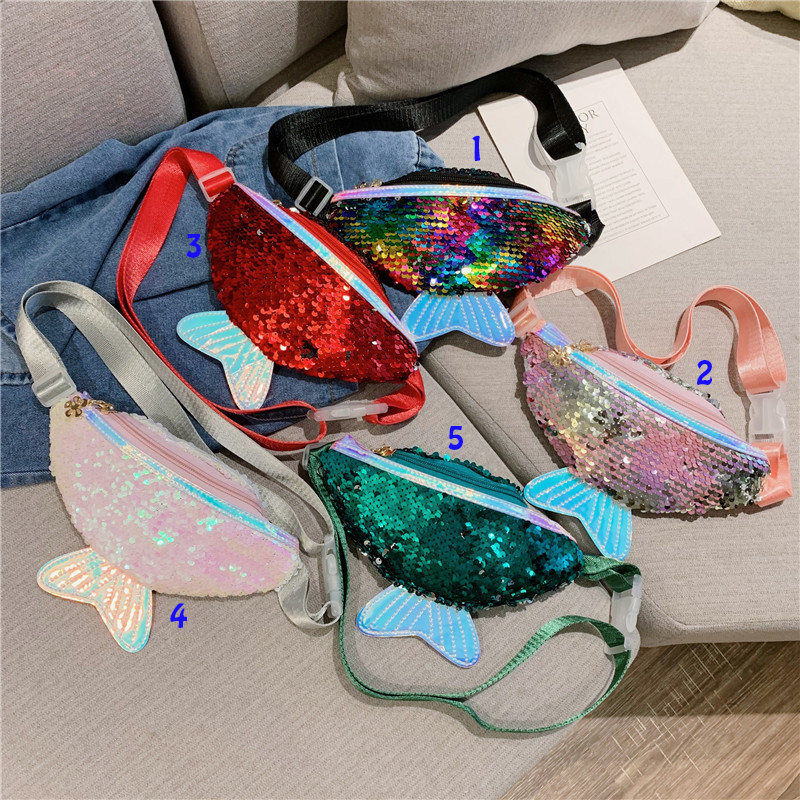 New Kids Girls Shining Purse Bag Sequins Coin Heart Shoulder Messenger Gift