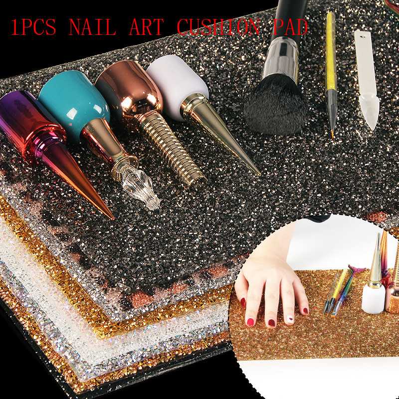 

Nail Art Column Cushion Pillow Hand Holder Washable Mat Pad Pad Nail Arm Rest Foldable Washable Manicure Manicure Tool #ZF