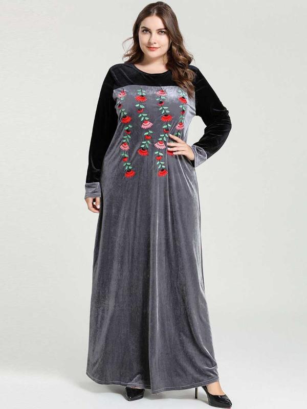 

Ramadan Long Abaya Turkish Dress For Muslim Vestidos Evening