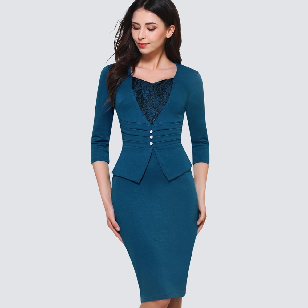 one piece dress for office