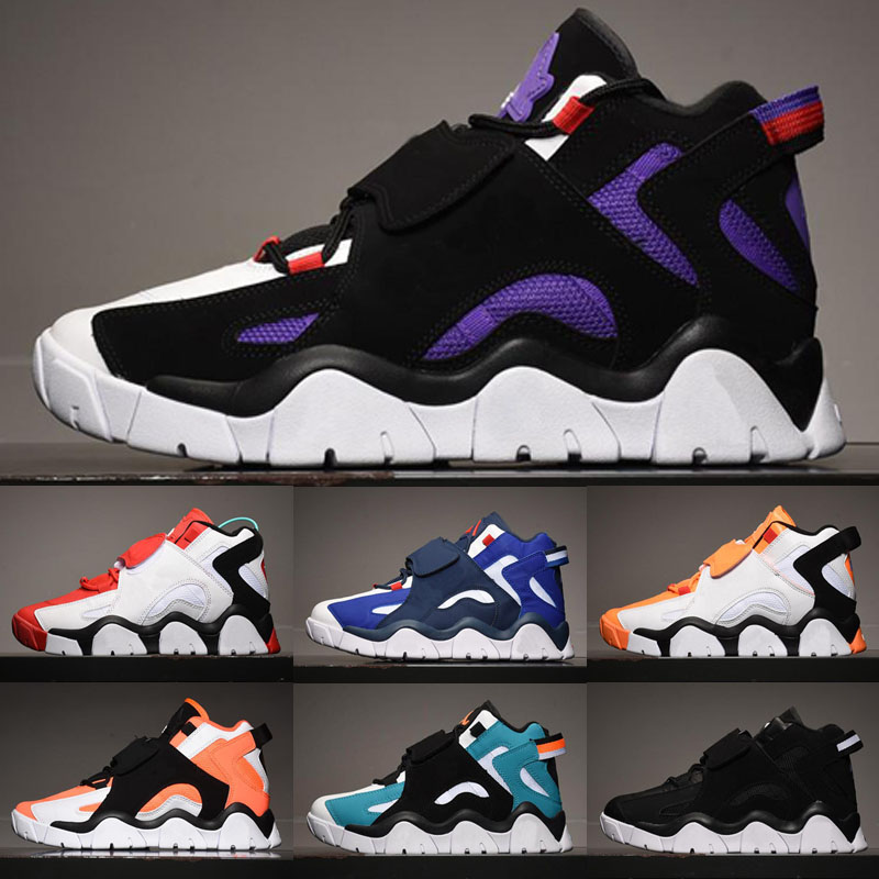 

barrage mid qs scottie pippen mens basketball shoes women classic black white hyper grape purple raptors sports sneakers size 3645, As photo 4