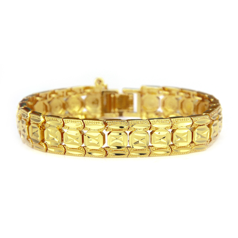 

Wrist Watch Type Bracelet Hip-hop Rap Cool Diamond Decorative Pattern Men And Women Bracelet Hand Decorate