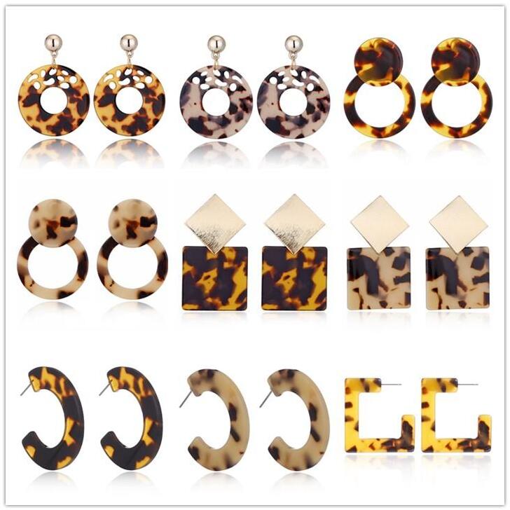 Fashion Coloré Acrylique Alliage Rond Boucles d/'oreilles pendantes en Plastique Perles Tassel Dangle