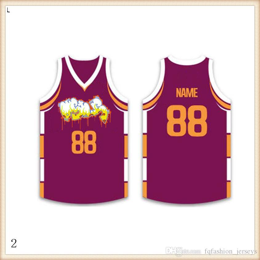 

2019 2020 Basketball Jerseys Quick Dry BLUE red Embroidery Logos Free Shipping Cheap wholesale Men Size Jersey351, Picture