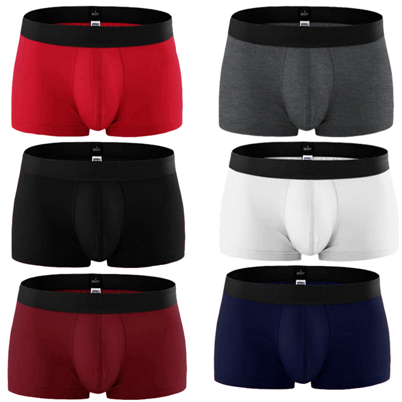 

4Pcs/lot Brand Male Panties Breathable Men Boxers Cotton Underwear U convex pouch Sexy Underpants Homewear Shorts  XL XXL XXXL, White colors 4pcs