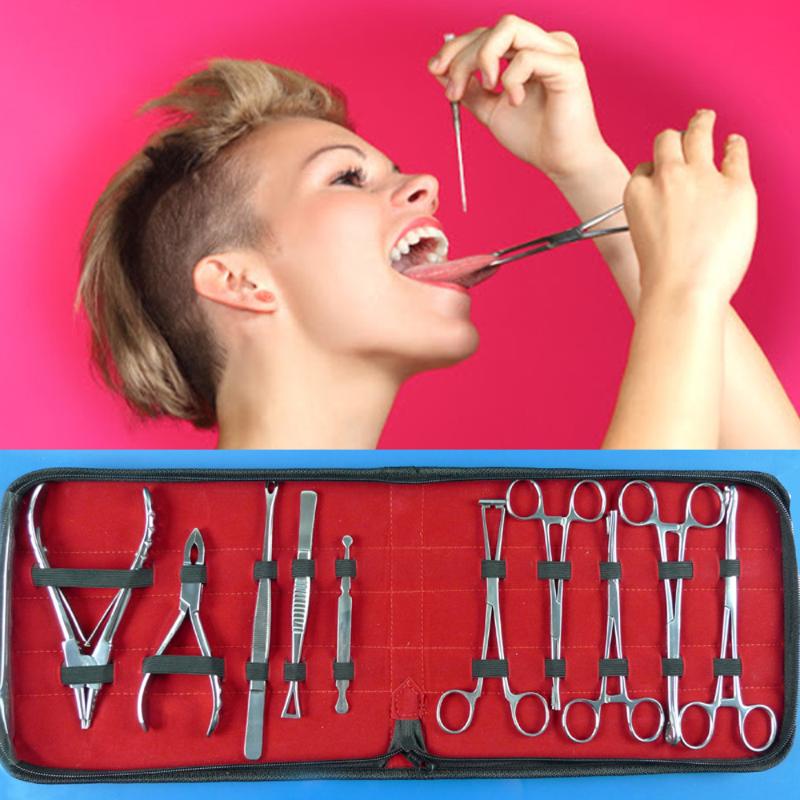 

Other 1 Pack High Quality 316 Stainless Steel Piercing Kit Anti-allergic Puncture Tool Kits Body Tools 10PCS