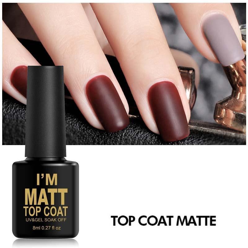 

Docaty Nail Art UV Gel Varnish Nail Rubber Base and Matte Top Coat Set for Desgin Long-Lasting Led Manicure Gel Polish, 62pink