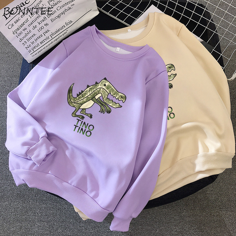 

Hoodies Women Thicker Warm Students O-Neck Various Color High Quality Female Womens All-match Printed Kawaii Soft Female Lovely