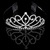 

Bridal Wedding Crystal Rhinestone Crown Heart Crown Pageant Silver Plated Women Tiaras Hair Comb Headband