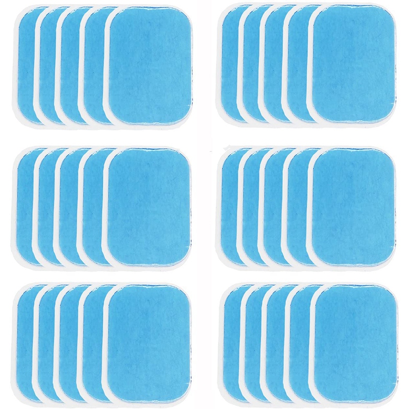 

30pcs Abs Trainer Replacement Gel Sheet Abinal Toning Belt Muscle Toner Ab Trainer Accessories Gel Sheets for Pad, Blue