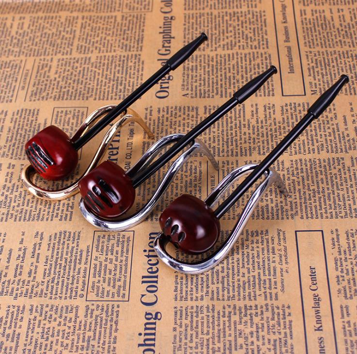 

Mini Popeye Bottom Sculpture Rosewood Pipe Straight Beginner Pipe Portable