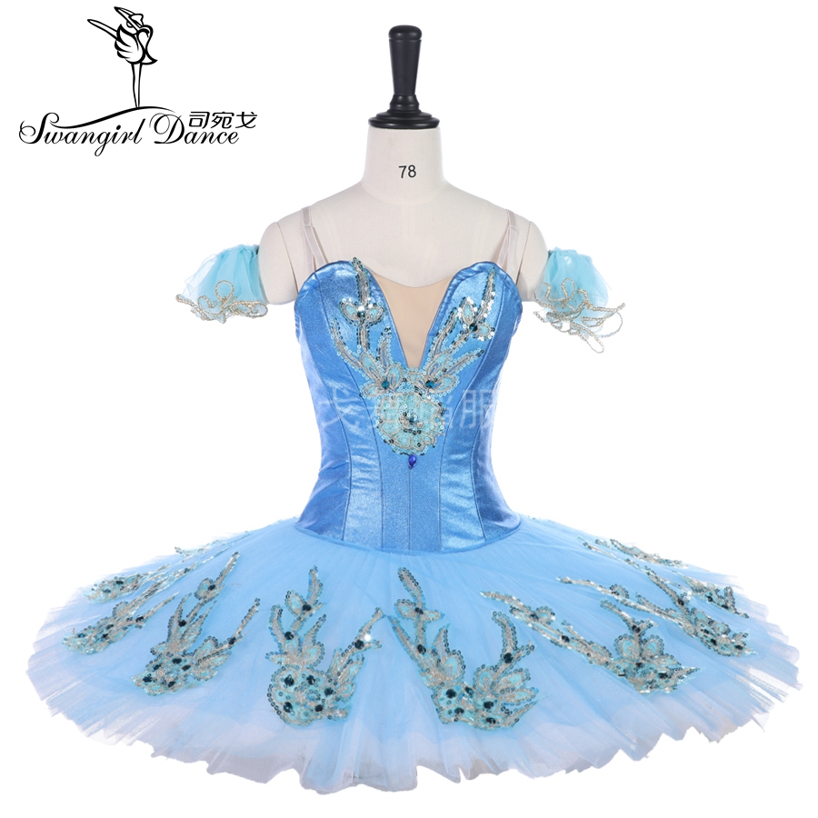 

Adult classical ballet tutu blue pancake platter tutu costume performance competition professional tutus ballerina dress BT9142