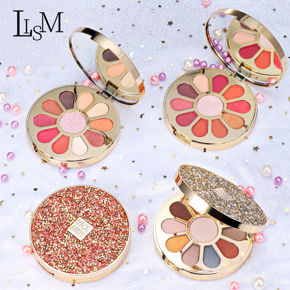 

LISM Galaxy Diamond Eyeshadow Pallete Makeup Matte Waterproof Eyeshadow Long-Lasting Glitter Shimmer Beauty Glazed, Army green