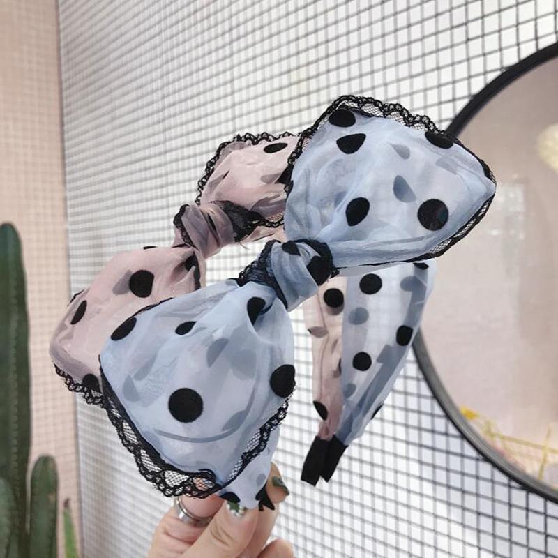 

New Fashion Girls Hairband Big Bowknot Headband Women Casual Point Bohemia Turban Hair Accessories