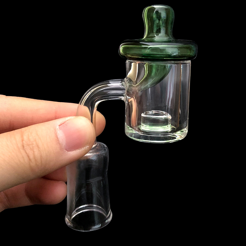 

4mm Thick 25mm OD Core Reactor Quartz Banger nail with Glass Directional Airflow Carb Cap Female Male 10mm 14mm 18mm Joint free shipping
