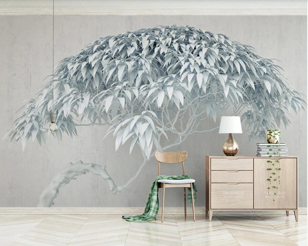 

3d photo wallpaper custom mural Small fresh creation a big tree stone background 3d TV background wall wallpaper for walls 3 d, Non-woven wallpaper